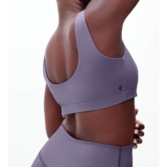 Everlane Perform Bra Purple Gray Women’s Small Minimalist Athleisure Activewear - Picture 2 of 7